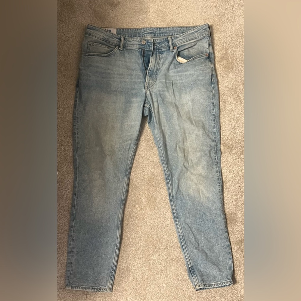 Light Wash Men’s Straight Jeans - Light Blue from H&M